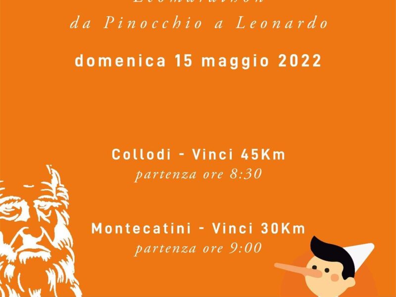 Ecomaratona da “Pinocchio a Leonardo”: il 15 maggio si potrà scegliere di correre il percorso di 27 km oppure di 45 km