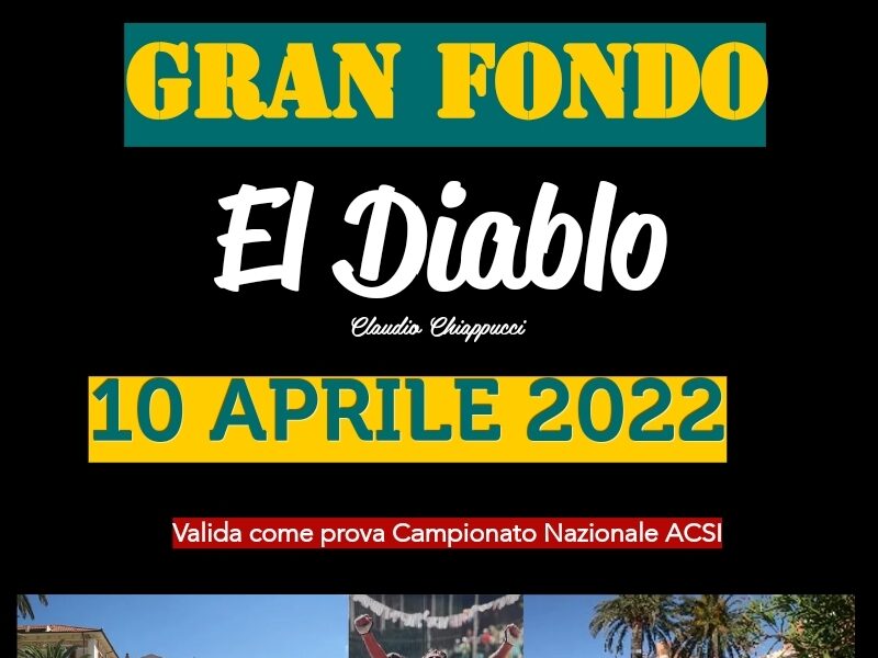 Domenica 10 aprile la Gran Fondo Claudio Chiappucci”EL DIABLO”